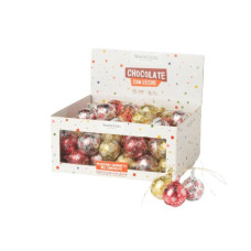 Bolas de navidad de chocolate