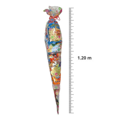 Cono Gigante de 1.20m relleno de chuches y snacks
