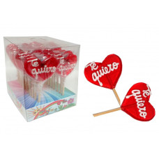 Piruleta Corazon Te Quiero 24uds