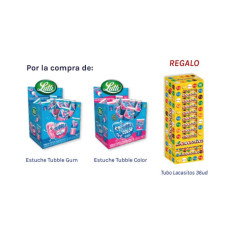 Lote Tubble Gum 36ud  + Tubo Lacasito 18+18ud S/c