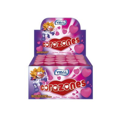 Estuche corazones fresa