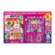 Cartón Liga Este 2025-26 + Revista Jugón Nº 221 Panini