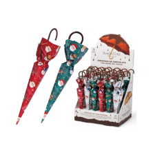 Sombrilla Navidad de 35gr estuche con 30uds