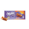 Tableta Milka Daim con trozos de caramelo - Pack de 22 unidades