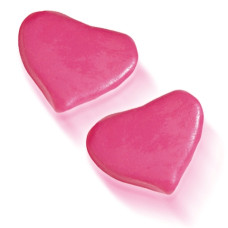 Corazones de fresa rellenos de nube estuche 75ud.