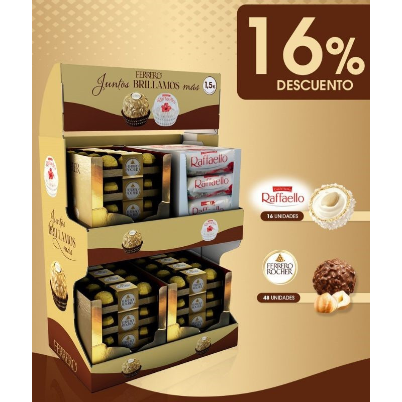 Lote Ferrero Rocher T3x48+ Raffaello T3x16