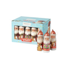 Papá Noel de chocolate con hilo para colgar caja 20uds