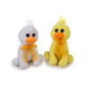 Peluche de pato de 20 cm en blanco o amarillo