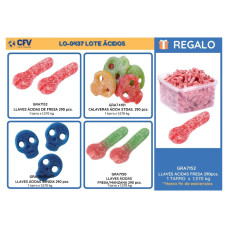 Lote Llaves Acidas 4+1