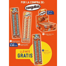 Lote Conguitos 3 Panoplias + Wafer 24ud