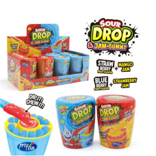 Sour Drop Jam+gummy Fruit Flawor 8 Uds
