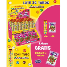 Ex Lacasitos Tubos 36ud+ Gominolas Fini