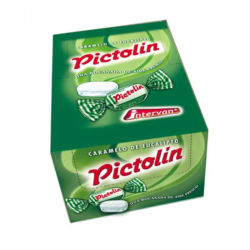 Caramelos Pictolin sabor menta 50 bolsas de 32gr