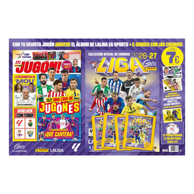 Carton Liga Este 26/27+revista Jugon N.233 1ud