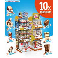 Expositor Kinder Combo Kids & Snacks