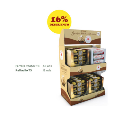 Lote Ferrero Rocher T3x48+ Raffaello T3x16