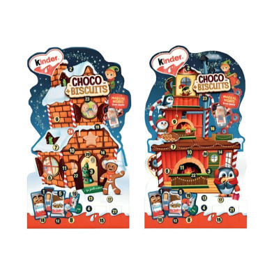 Calendario de adviento Kinder Choco Biscuits de 198g